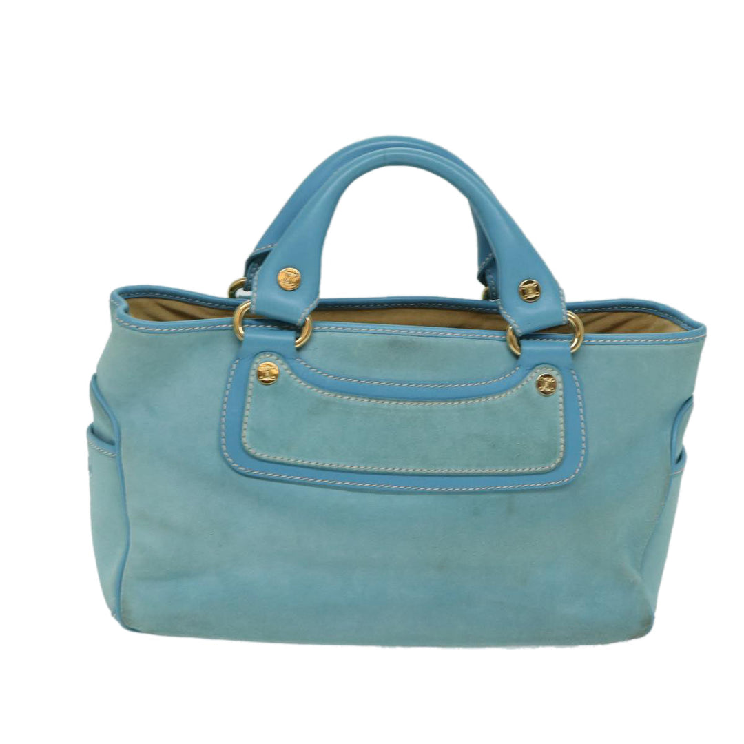 Celine Hand Bag Suede Blue Auth ep3742