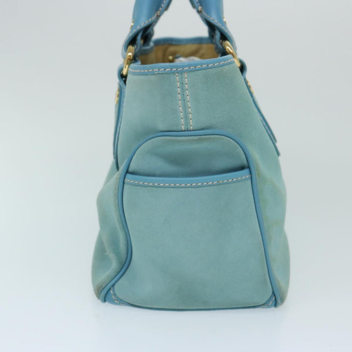 Celine Hand Bag Suede Blue Auth ep3742