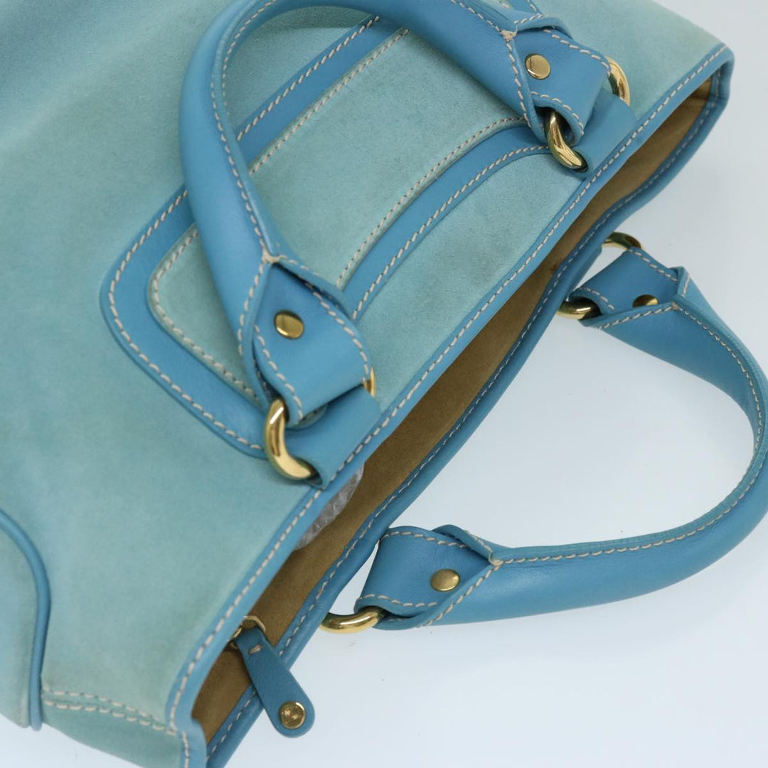 Celine Hand Bag Suede Blue Auth ep3742