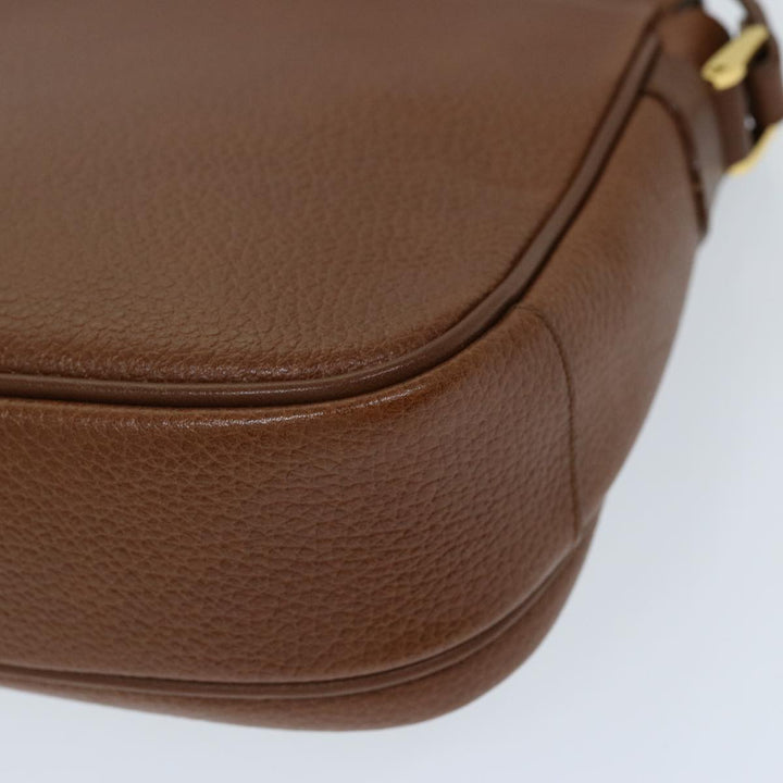 BurberrySs Shoulder Bag Leather Brown Auth ep3760