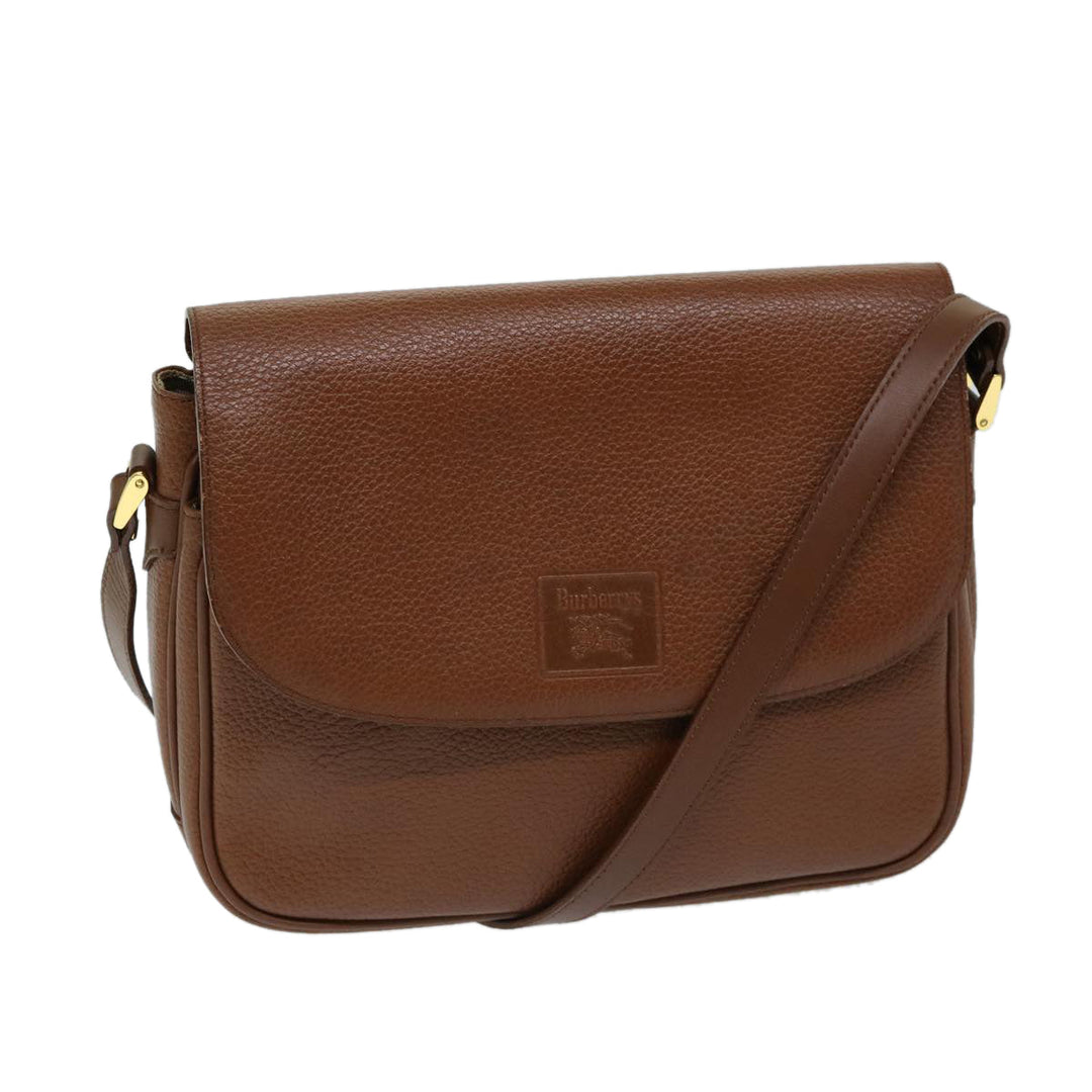 BurberrySs Shoulder Bag Leather Brown Auth ep3760