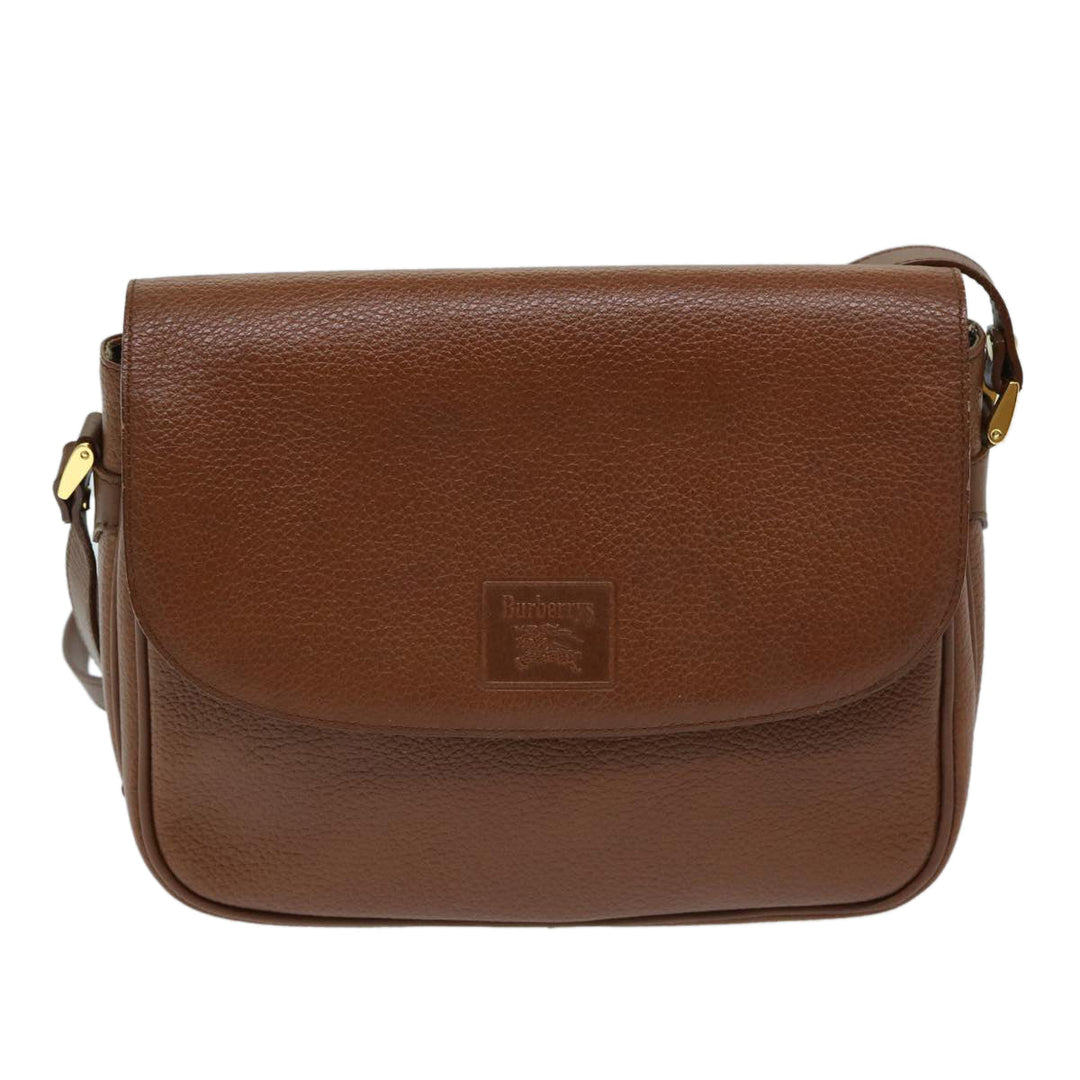 BurberrySs Shoulder Bag Leather Brown Auth ep3760