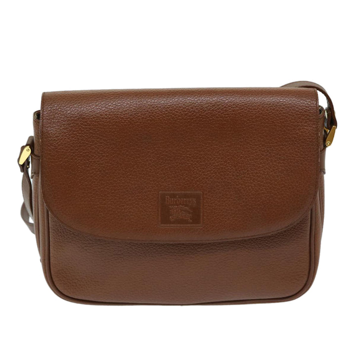 BurberrySs Shoulder Bag Leather Brown Auth ep3760