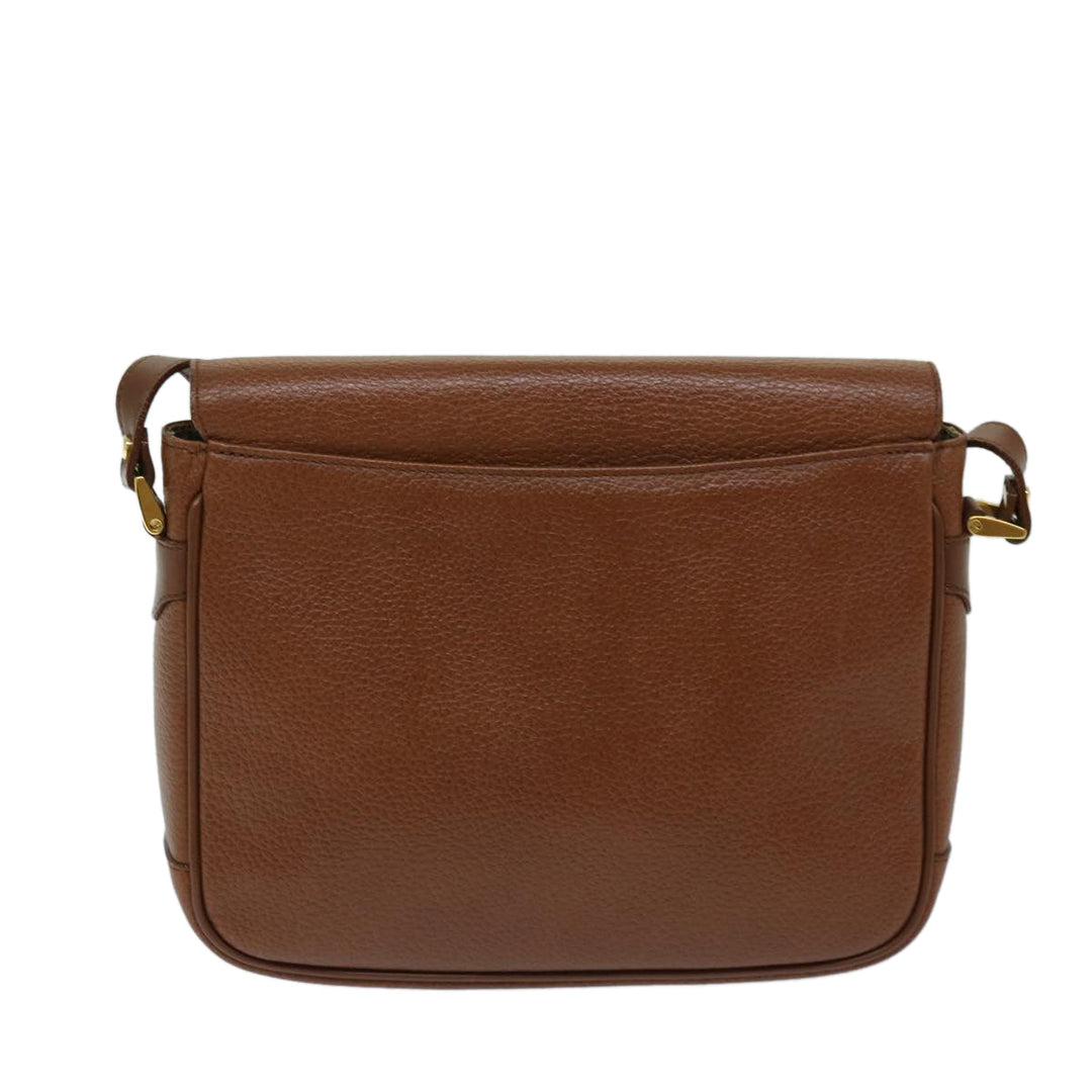 BurberrySs Shoulder Bag Leather Brown Auth ep3760