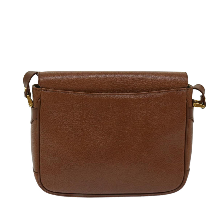 BurberrySs Shoulder Bag Leather Brown Auth ep3760