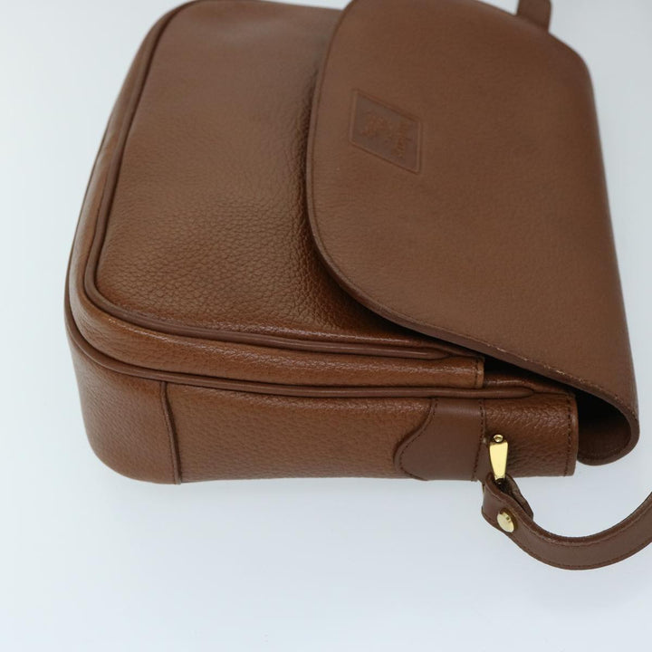 BurberrySs Shoulder Bag Leather Brown Auth ep3760