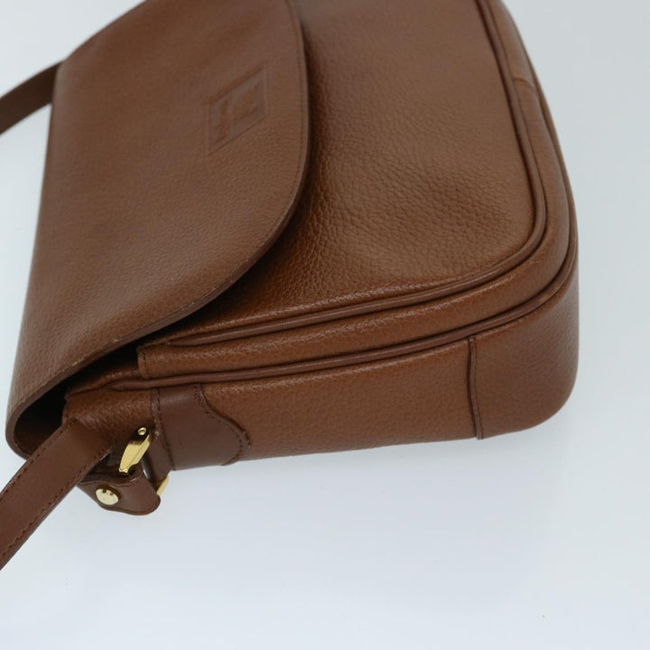 BurberrySs Shoulder Bag Leather Brown Auth ep3760