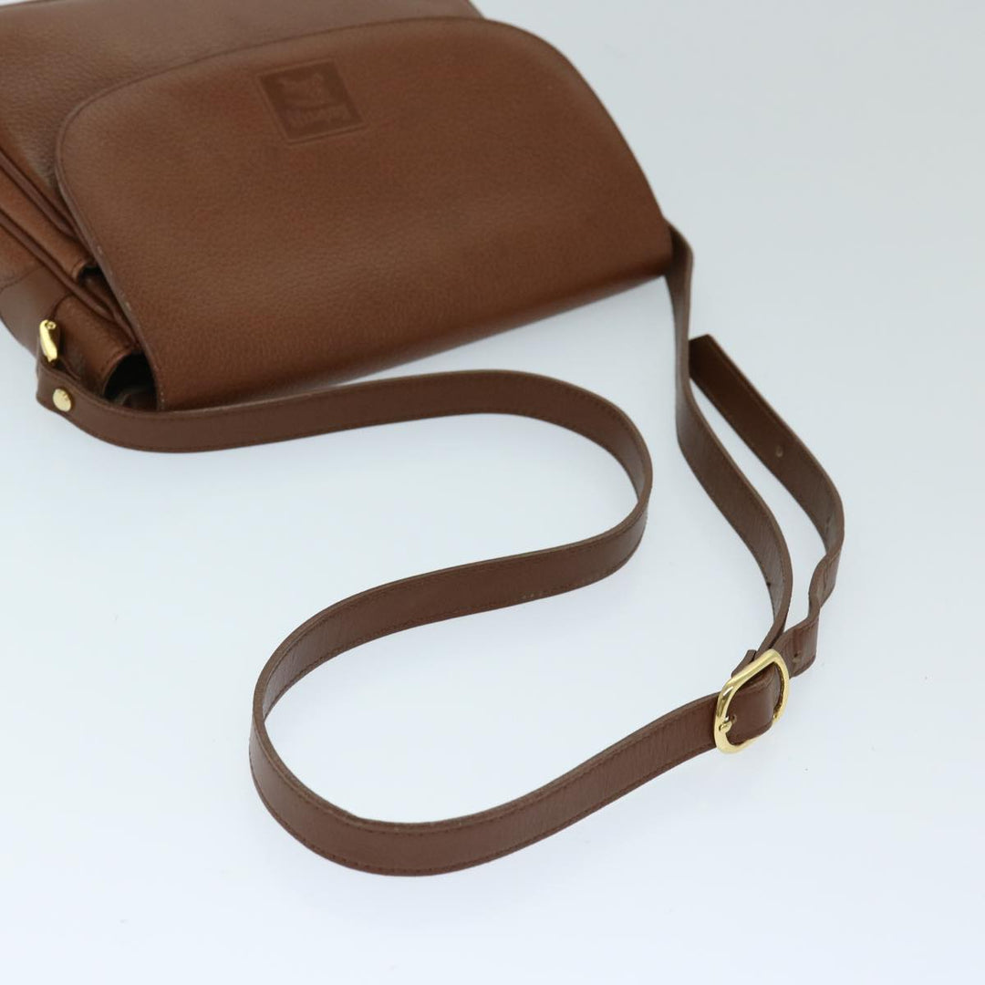 BurberrySs Shoulder Bag Leather Brown Auth ep3760