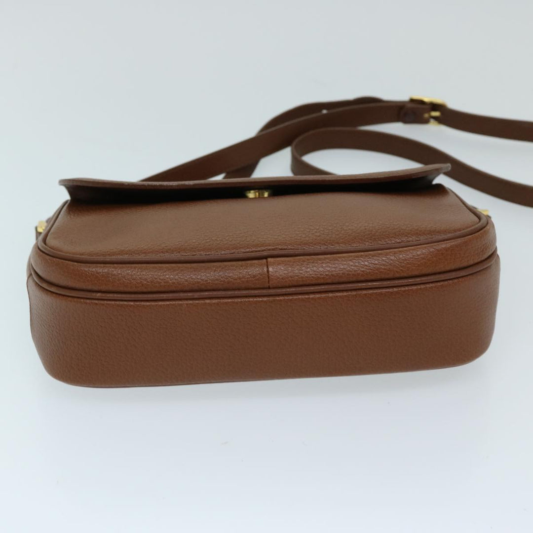 BurberrySs Shoulder Bag Leather Brown Auth ep3760