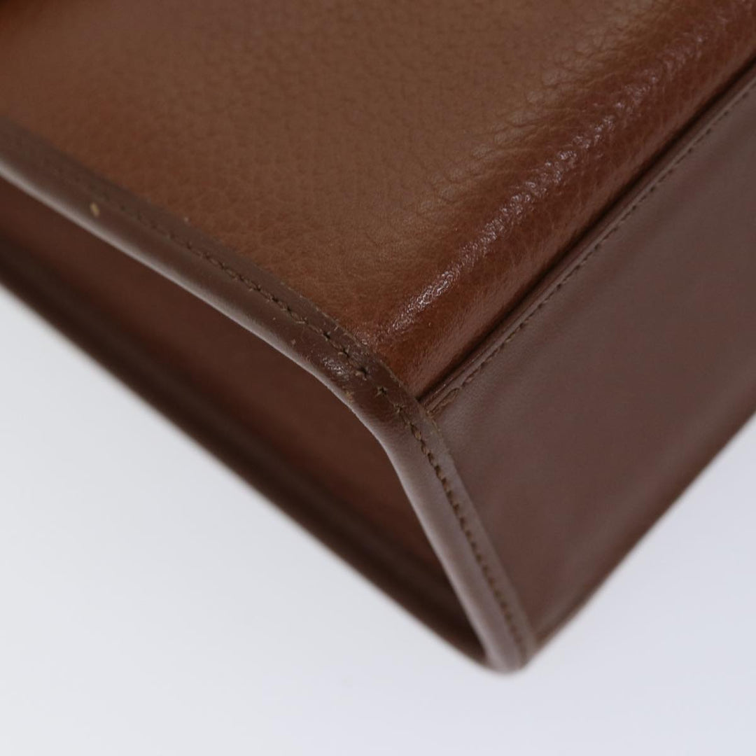 BurberrySs Hand Bag Leather 2way Brown Auth ep3762