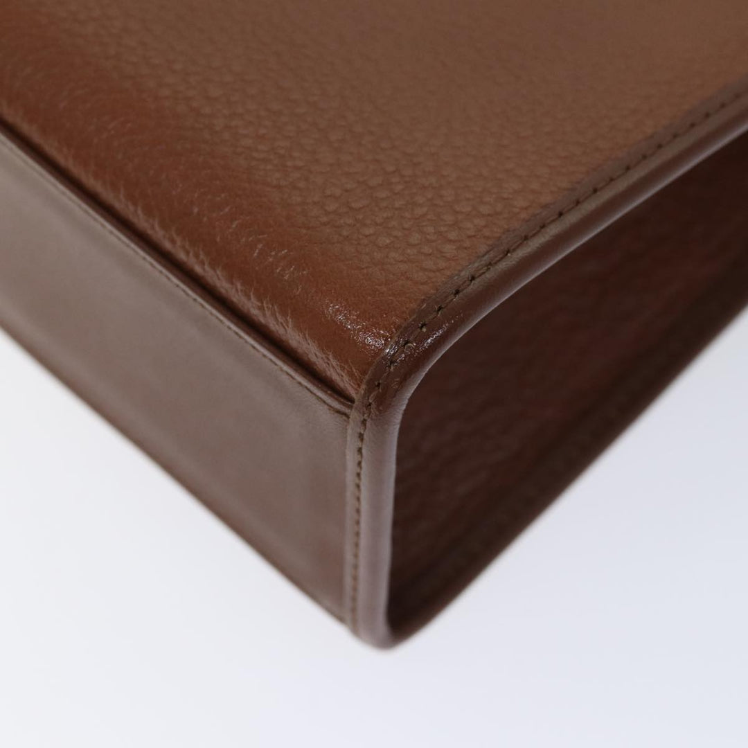 BurberrySs Hand Bag Leather 2way Brown Auth ep3762