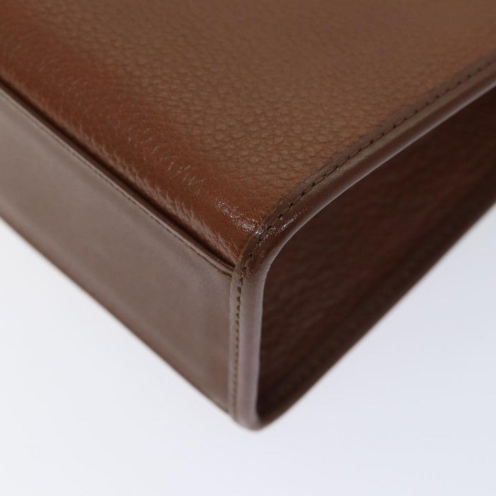 BurberrySs Hand Bag Leather 2way Brown Auth ep3762