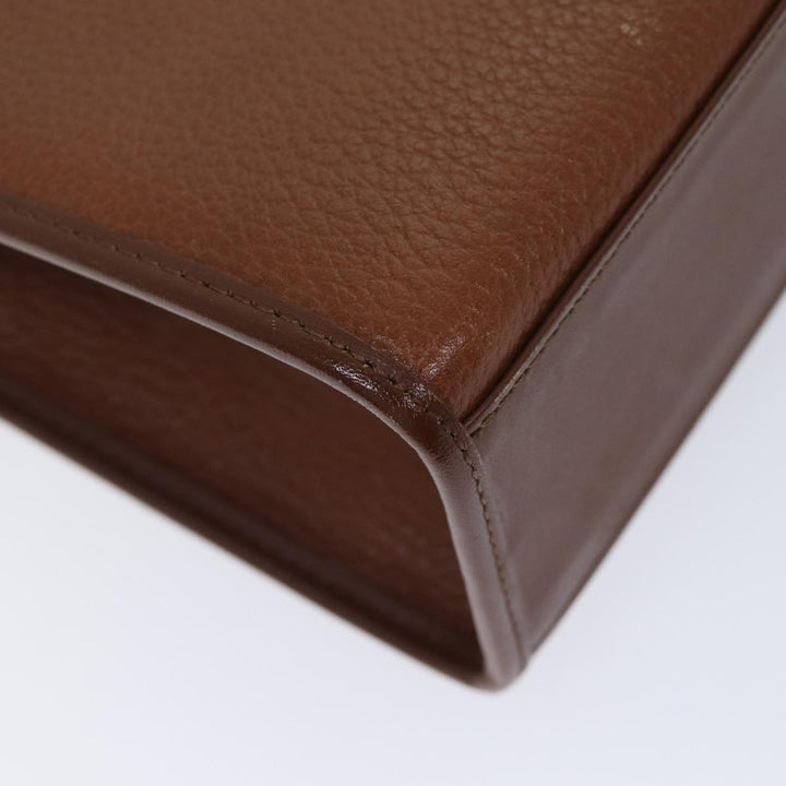 BurberrySs Hand Bag Leather 2way Brown Auth ep3762
