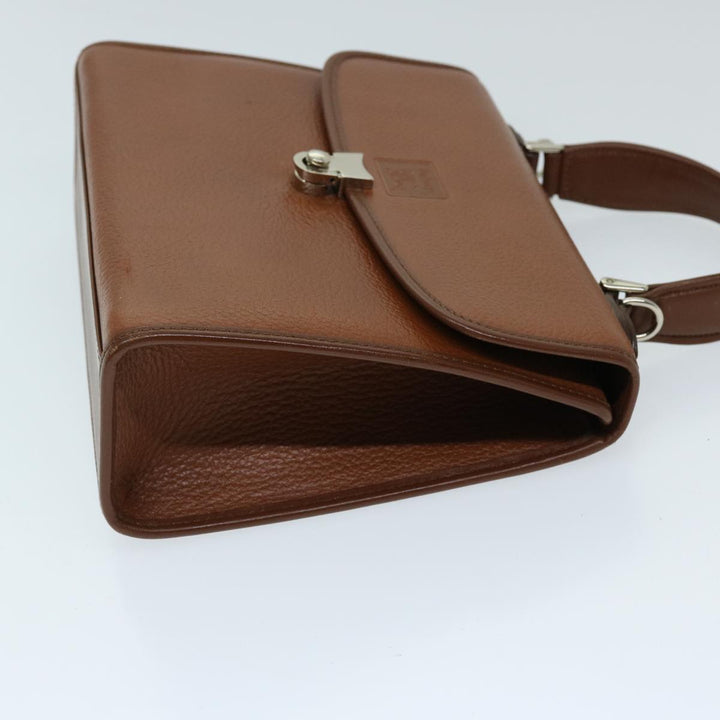 BurberrySs Hand Bag Leather 2way Brown Auth ep3762