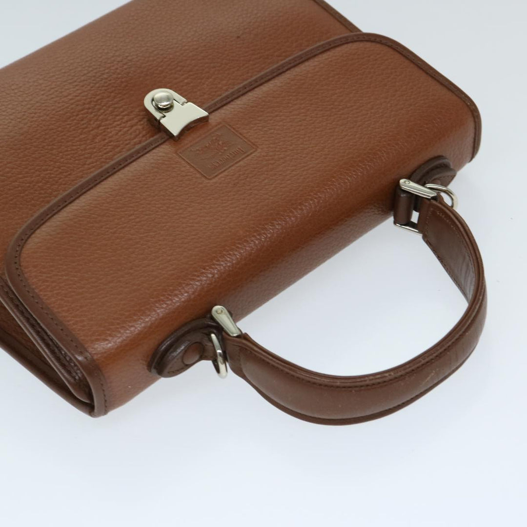 BurberrySs Hand Bag Leather 2way Brown Auth ep3762