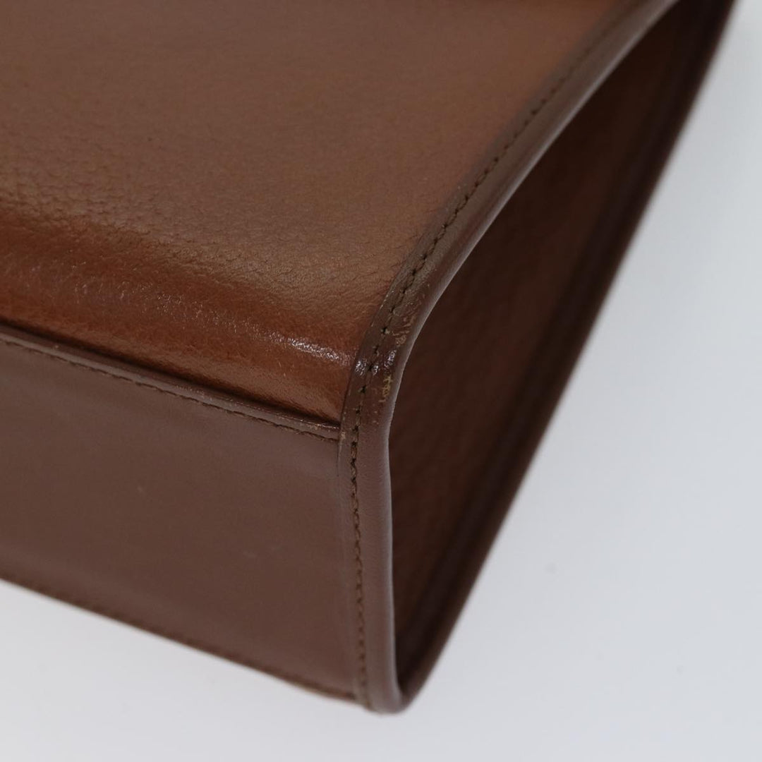 BurberrySs Hand Bag Leather 2way Brown Auth ep3762
