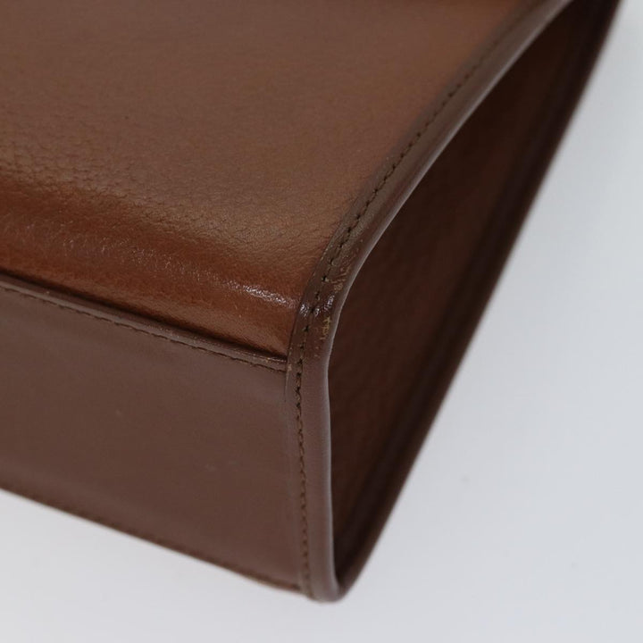 BurberrySs Hand Bag Leather 2way Brown Auth ep3762