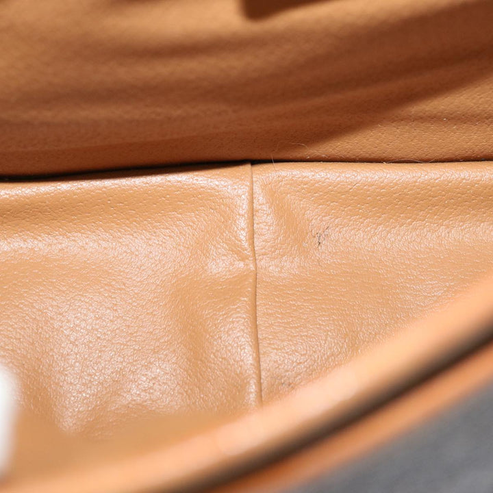 Celine Macadam Canvas Shoulder Bag PVC Brown Auth ep3765