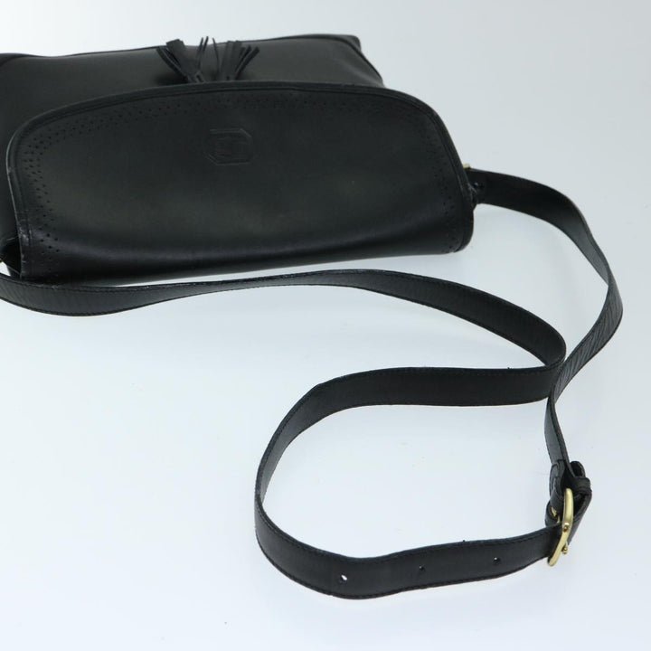 BurberrySs Shoulder Bag Leather Black Auth ep3768