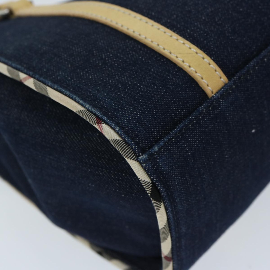 BURBERRY Blue Label Hand Bag Canvas Navy Auth ep3769