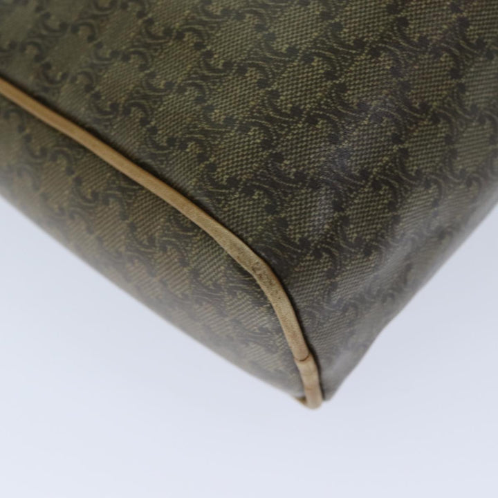 Celine Macadam Canvas Clutch Bag Beige Auth ep3796
