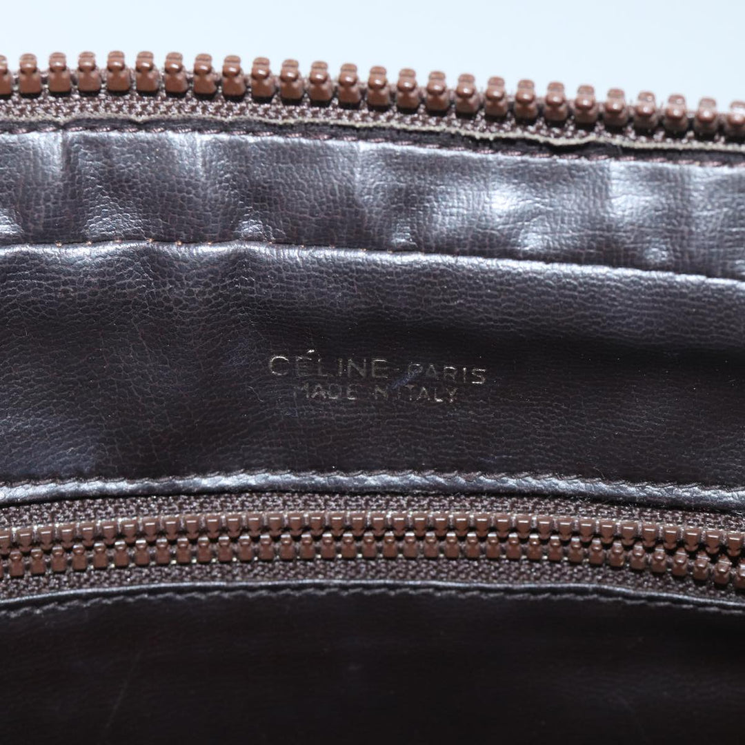 Celine Macadam Canvas Clutch Bag Beige Auth ep3796