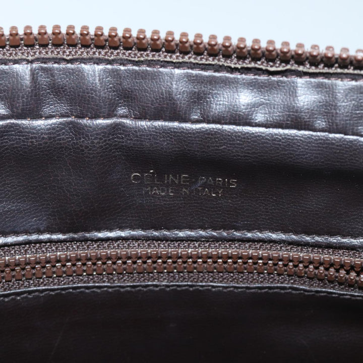 Celine Macadam Canvas Clutch Bag Beige Auth ep3796