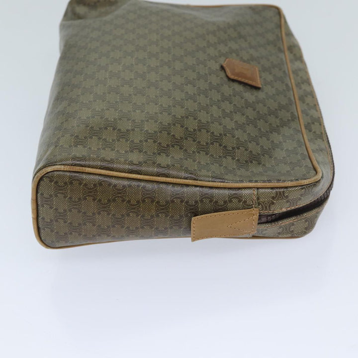 Celine Macadam Canvas Clutch Bag Beige Auth ep3796