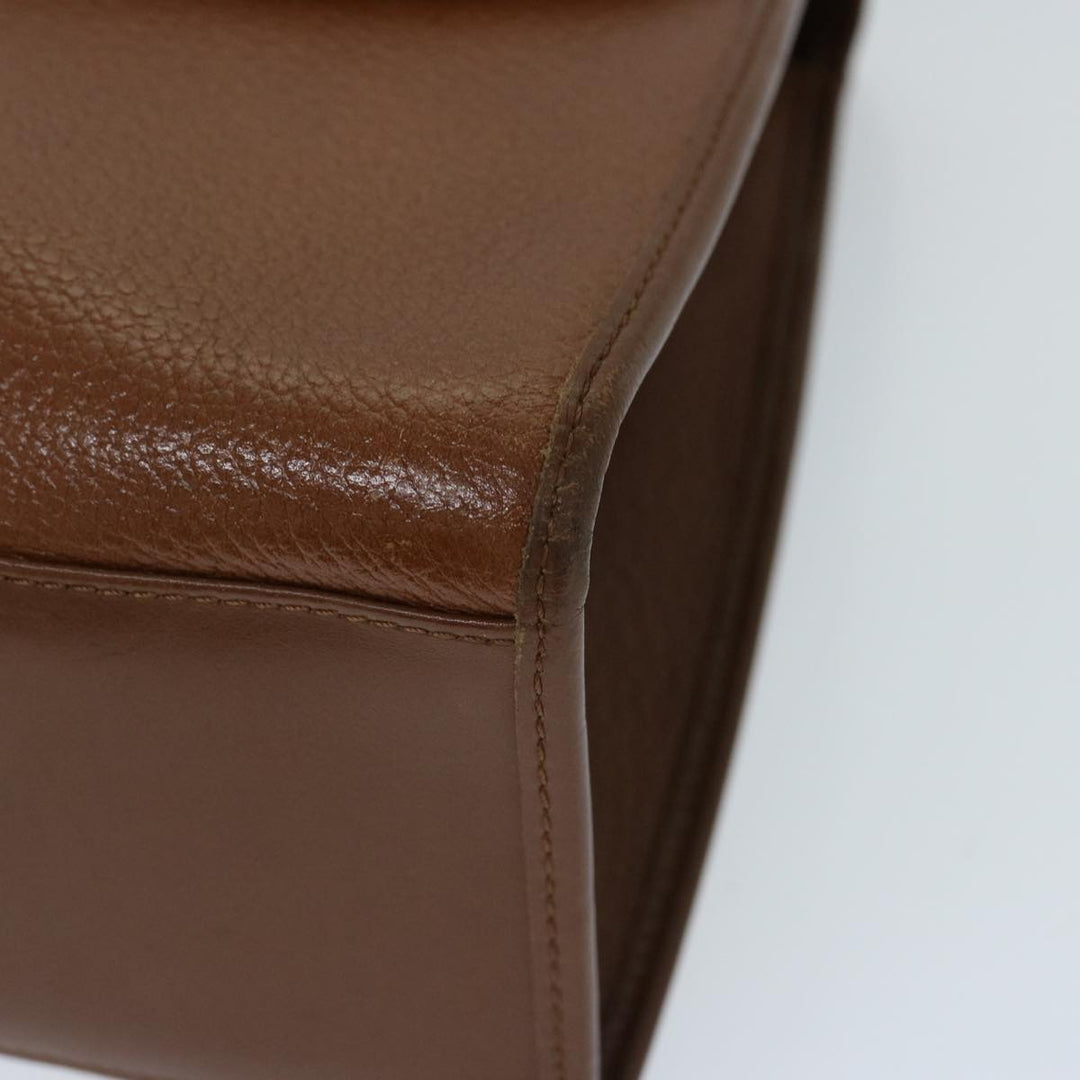BURBERRYSs Hand Bag Leather 2way Brown Auth ep3800