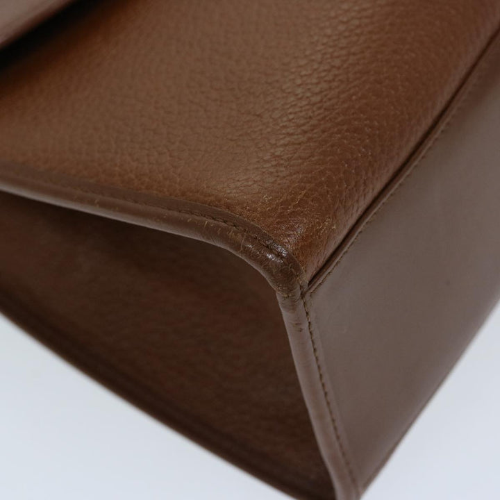 BURBERRYSs Hand Bag Leather 2way Brown Auth ep3800