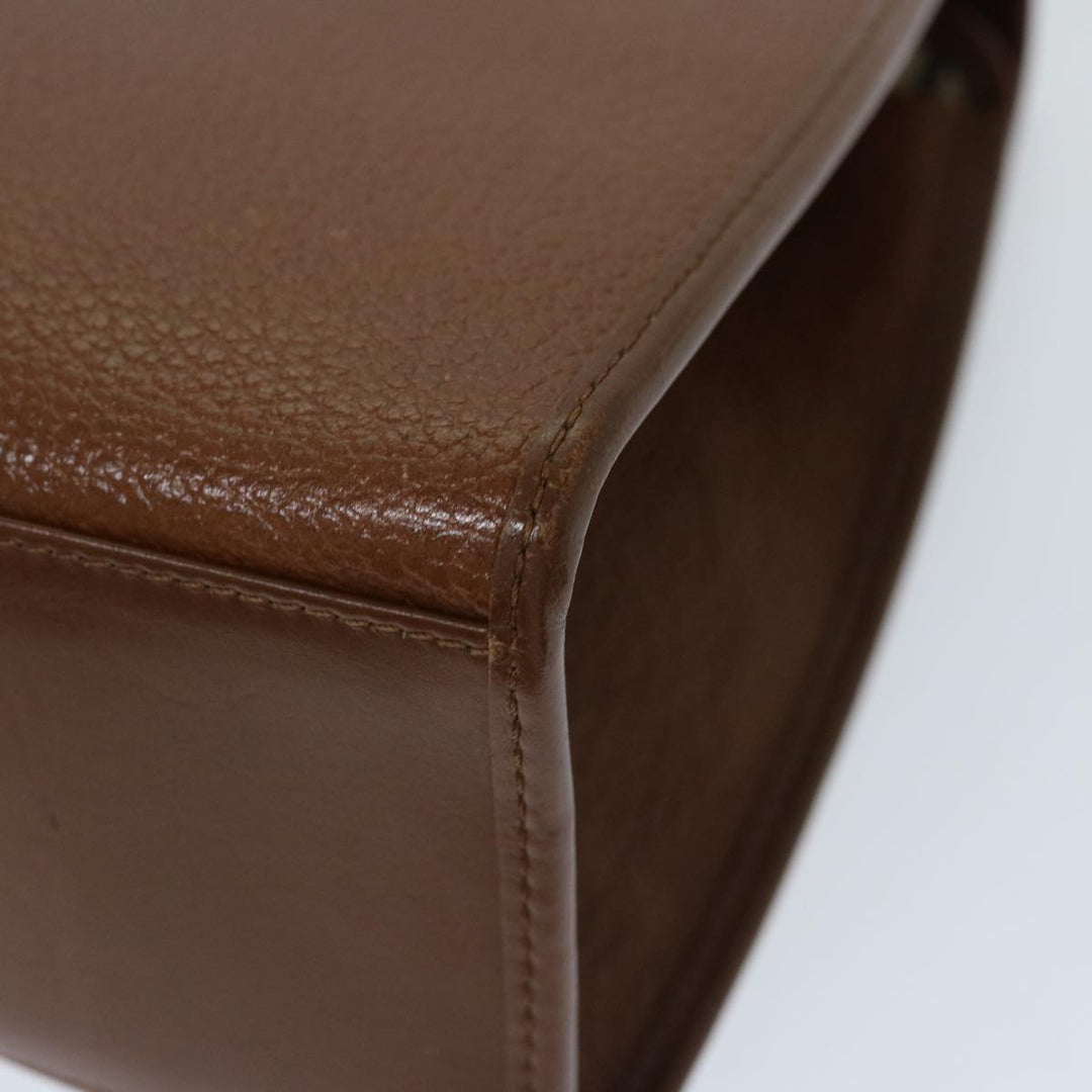BURBERRYSs Hand Bag Leather 2way Brown Auth ep3800