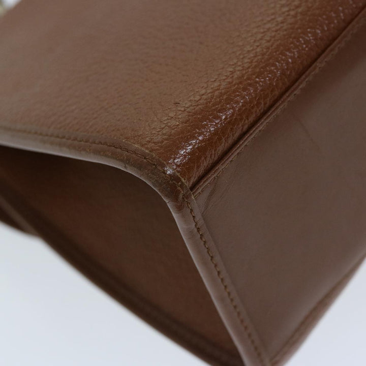 BURBERRYSs Hand Bag Leather 2way Brown Auth ep3800