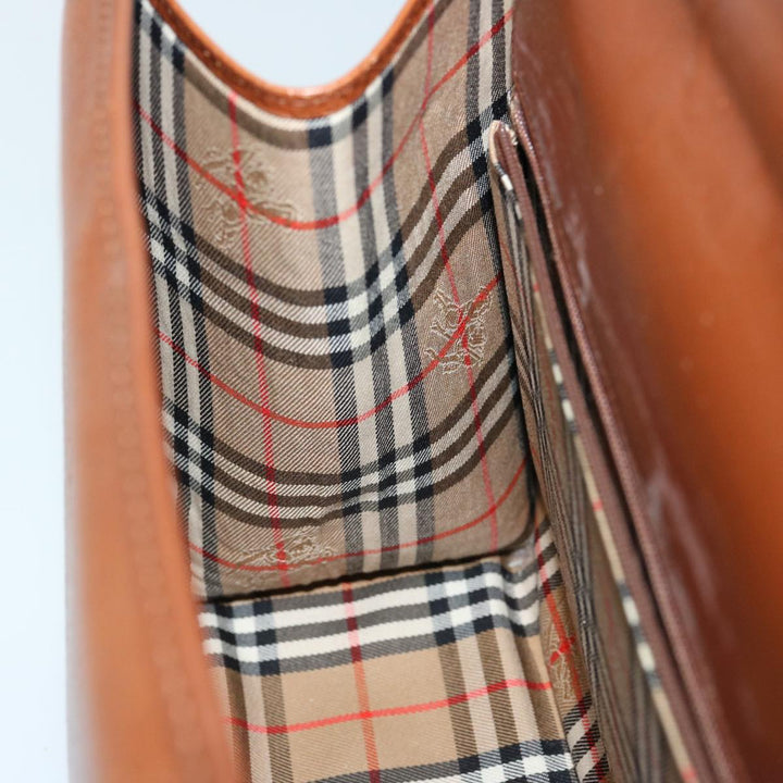 BURBERRYSs Hand Bag Leather 2way Brown Auth ep3800