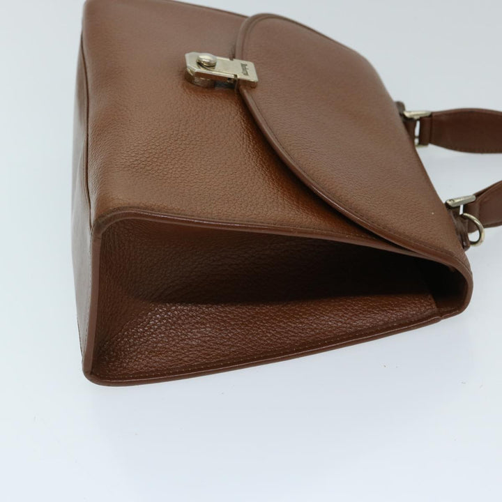 BURBERRYSs Hand Bag Leather 2way Brown Auth ep3800