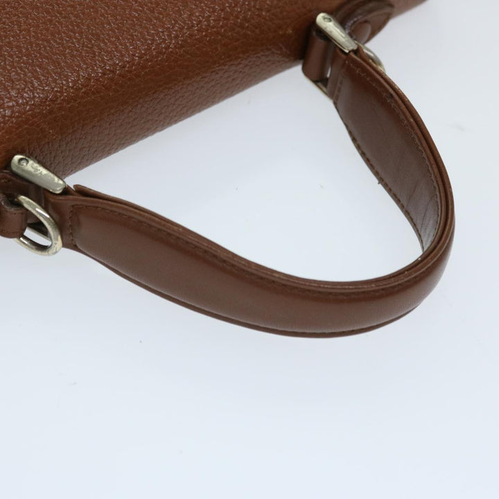 BURBERRYSs Hand Bag Leather 2way Brown Auth ep3800