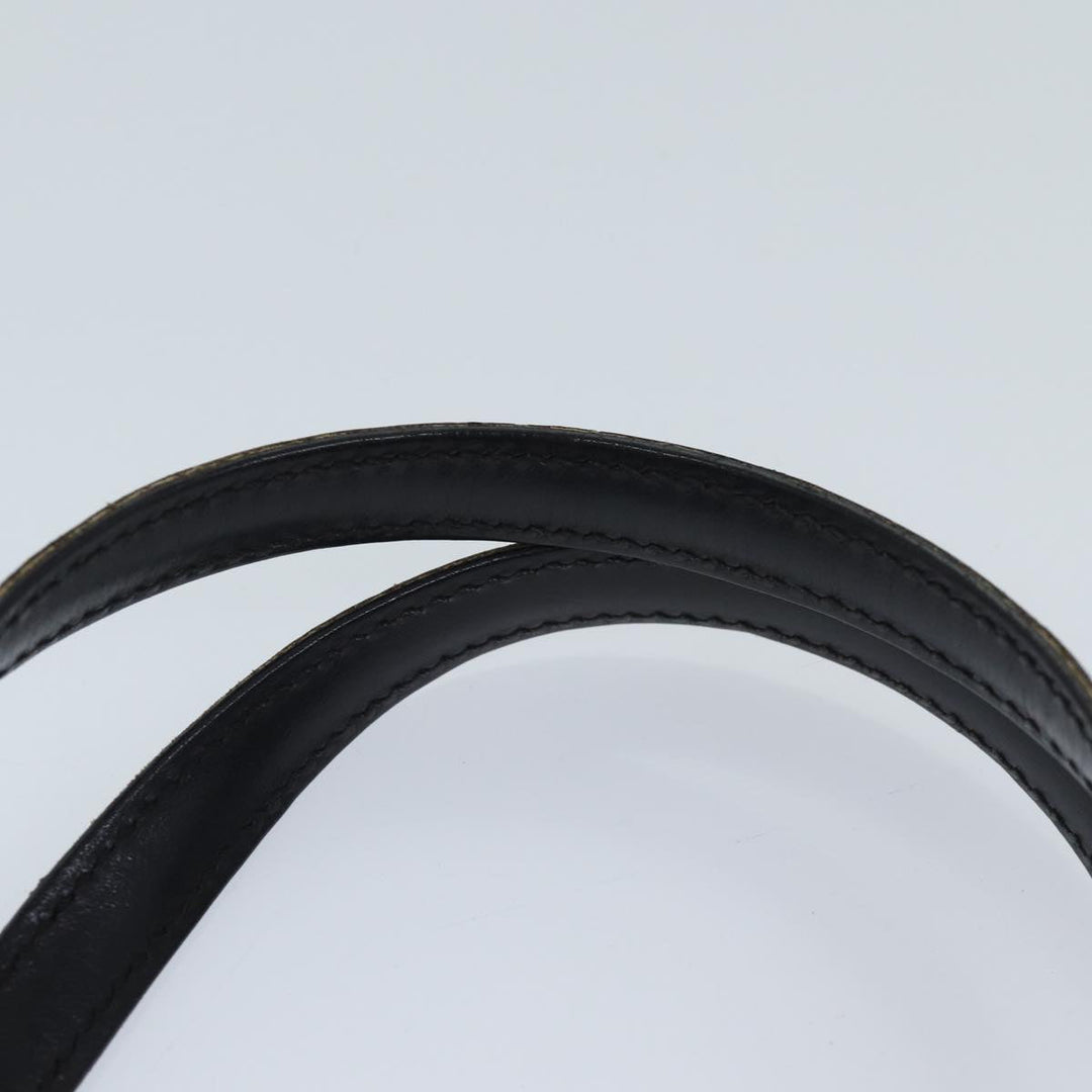 Celine Macadam Canvas Hand Bag PVC Black Auth ep3818