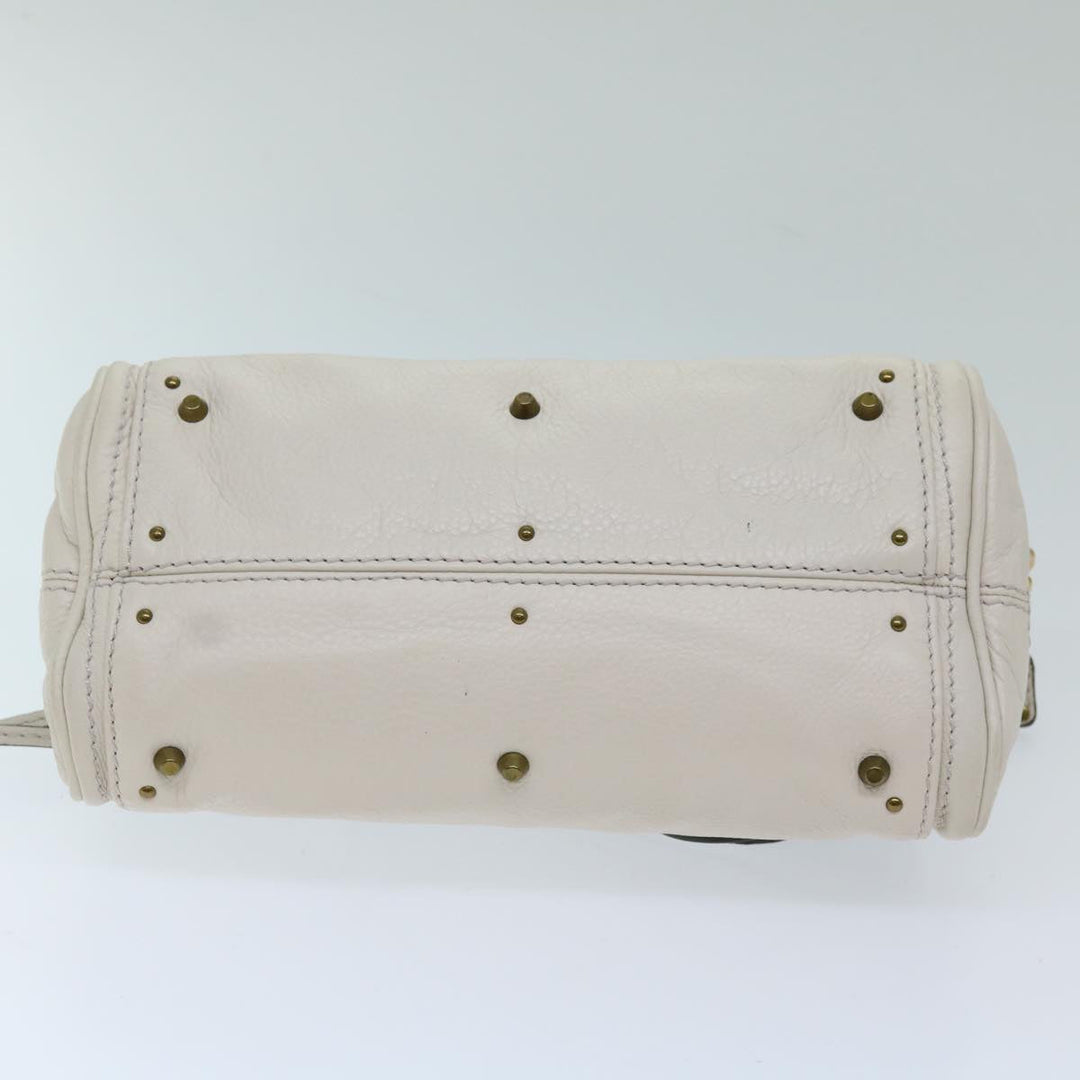 Chloe Paddington Hand Bag Leather White ep3847