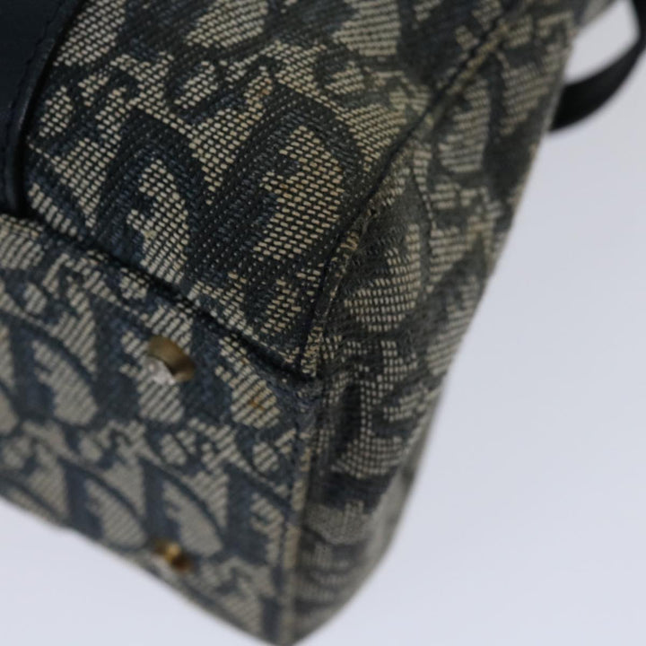 CHRISTIAN Top quality Dior Trotter Canvas Mini Boston Bag Boston Bag Navy Auth ep3851
