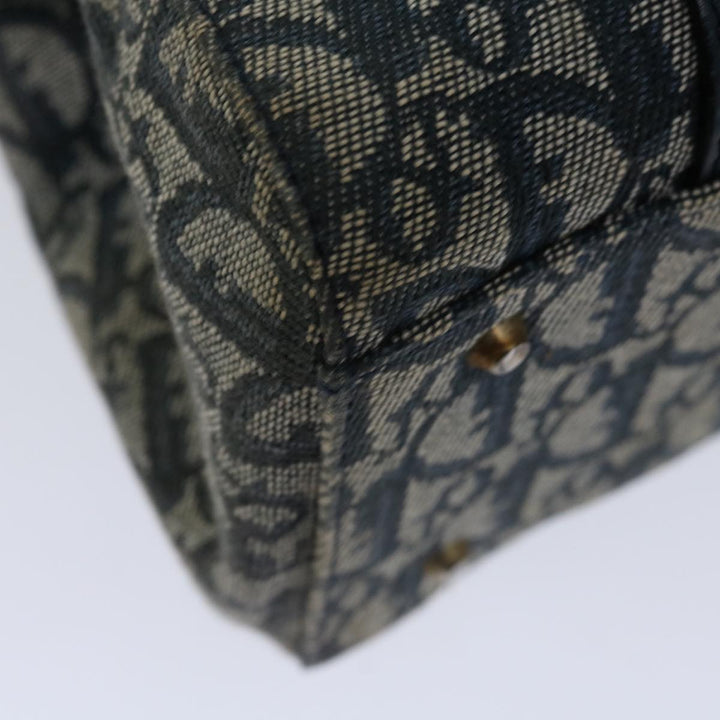 CHRISTIAN Top quality Dior Trotter Canvas Mini Boston Bag Boston Bag Navy Auth ep3851