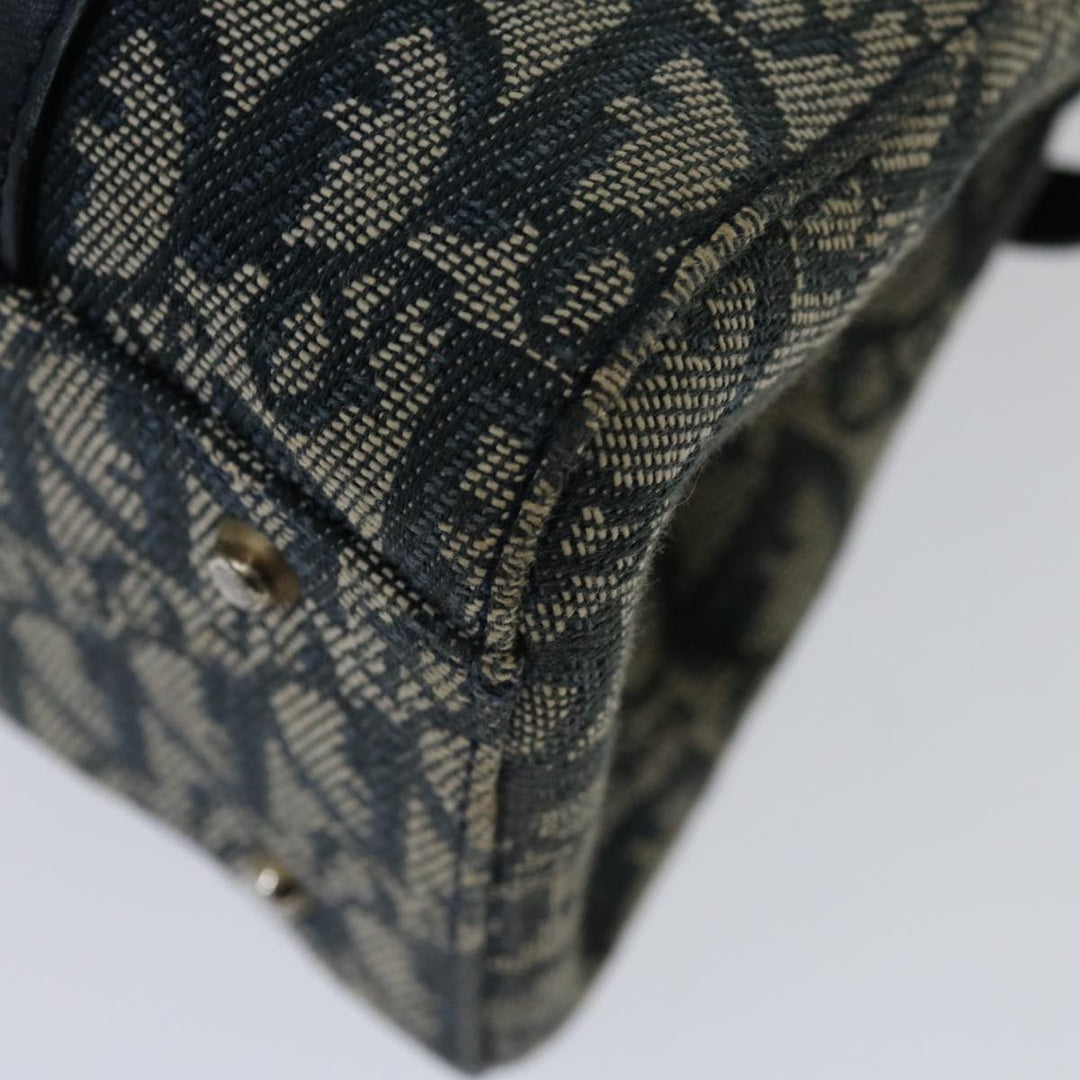 CHRISTIAN Top quality Dior Trotter Canvas Mini Boston Bag Boston Bag Navy Auth ep3851