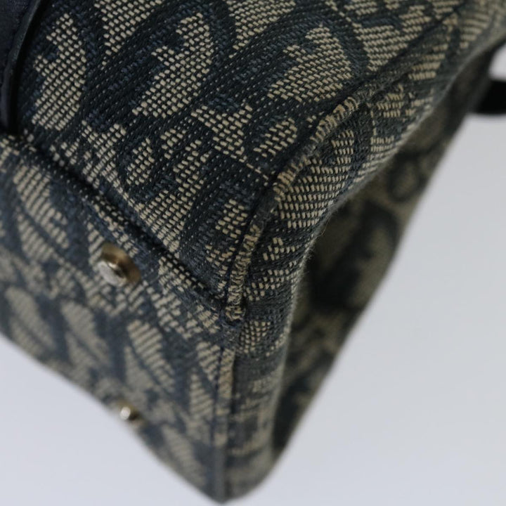 CHRISTIAN Top quality Dior Trotter Canvas Mini Boston Bag Boston Bag Navy Auth ep3851