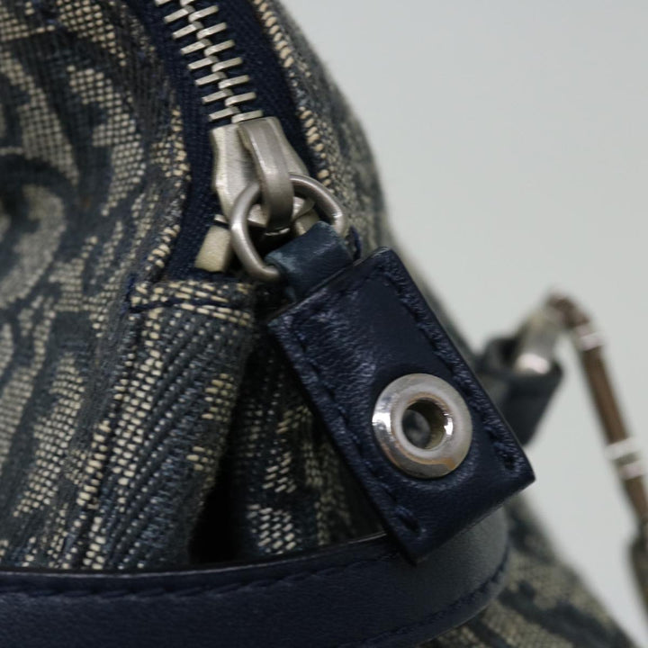 CHRISTIAN Top quality Dior Trotter Canvas Mini Boston Bag Boston Bag Navy Auth ep3851