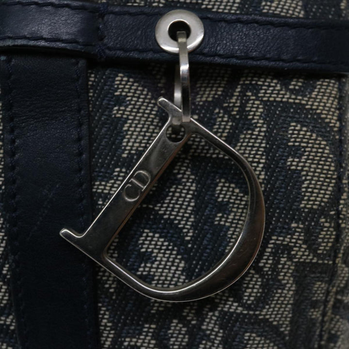 CHRISTIAN Top quality Dior Trotter Canvas Mini Boston Bag Boston Bag Navy Auth ep3851