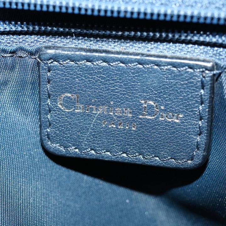 CHRISTIAN Top quality Dior Trotter Canvas Mini Boston Bag Boston Bag Navy Auth ep3851