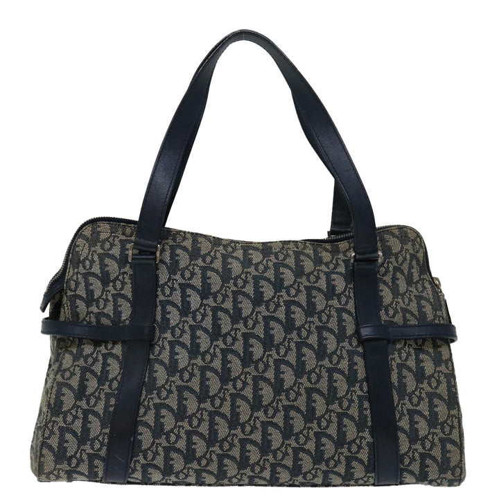 CHRISTIAN Top quality Dior Trotter Canvas Mini Boston Bag Boston Bag Navy Auth ep3851