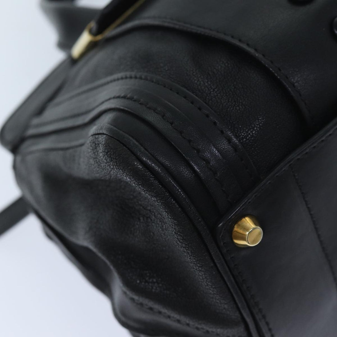 Chloe Hand Bag Leather 2way Black ep3855
