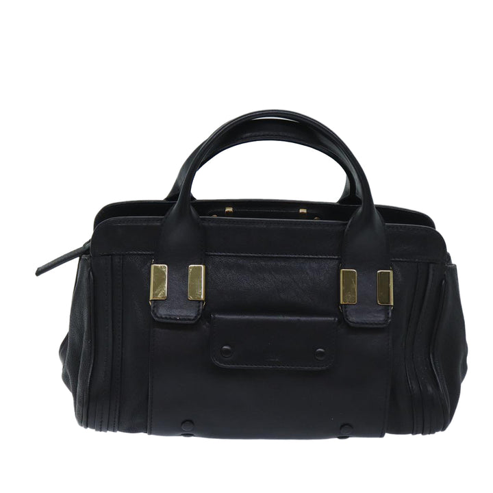 Chloe Hand Bag Leather 2way Black ep3855