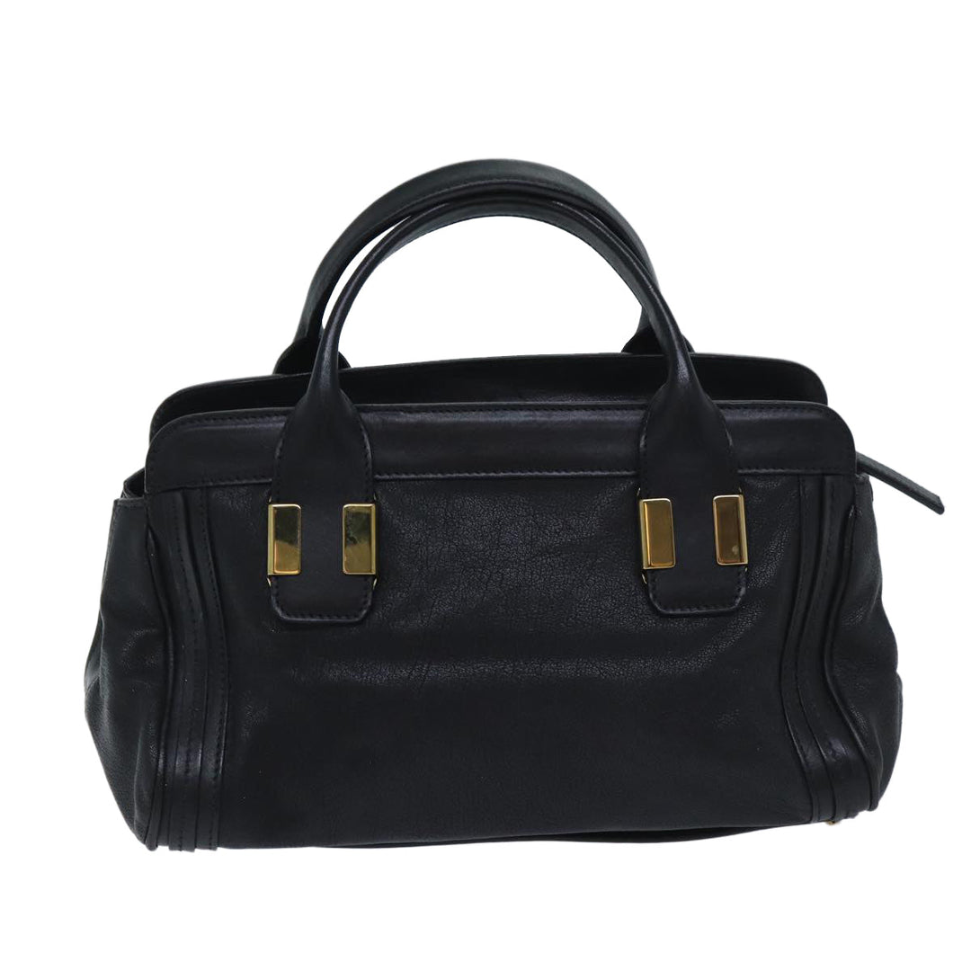 Chloe Hand Bag Leather 2way Black ep3855
