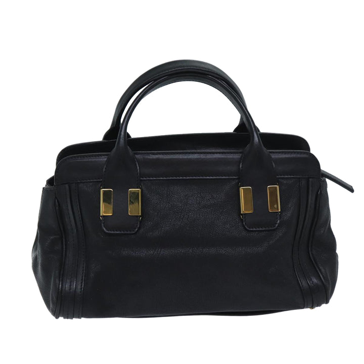 Chloe Hand Bag Leather 2way Black ep3855