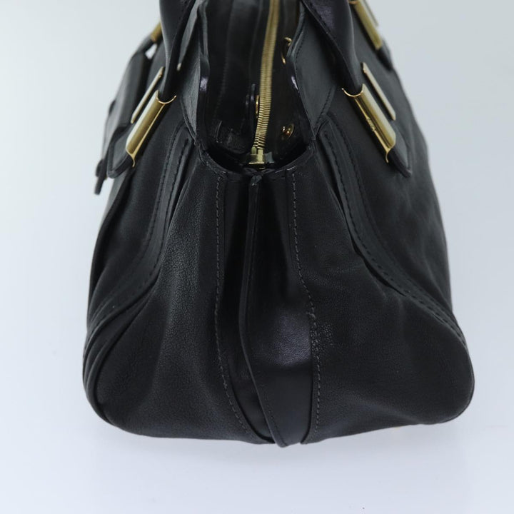 Chloe Hand Bag Leather 2way Black ep3855